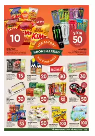 Coop Mega kundeavis Side 5: RIDDERHEIMS PØLSE €30,00, KIMS/OLW €10,00