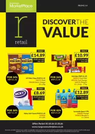 Musgrave MarketPlace leaflet Page 1: Nicky soft touch €8,69, Kp mini chips €14,89