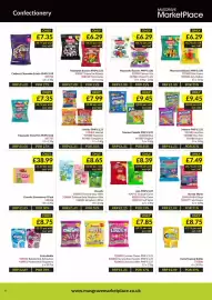 Musgrave MarketPlace leaflet Page 6: Lion football gums mini gems fruit salad €2,55, Maoam Pinballs €9,45