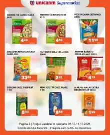 Catalog Unicarm Pagină 2: Monte Banato fidee div.sort €4,15, Hutton fideea cu 4 oua €2,95