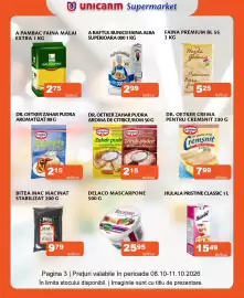 Catalog Unicarm Pagină 3: Dr. Oetker crema pentru cremsnit €7,99, Dr. Oetker Zahar Pudra Aroma De Citrice/Rom €2,15