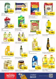 Nesto catalogue Page 9: 34.99 AED 21.99 Pride of Punjab XXXL Basmati Rice 4 Kg أرز بسمتي فخر بنجاب 4 كجم POORAM THANJAVUR