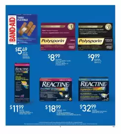 Jean Coutu flyer week 41 Page 2: Polysporin triple €8,99, Reactine fast-melt tablets syrup €11,99
