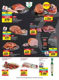 Spar akciós újság hét 41 Oldal 18: Pick téliszalámi €829,00, Csabai lángolt kolbász €389,00