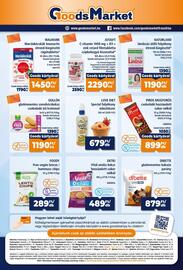 Goods Market akciós újság Oldal 12: Detki vital omlós keksz €489,00, Piros mogyorós csokoládé €899,00