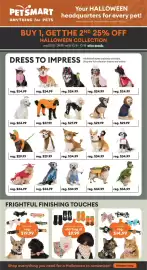 Petsmart flyer Page 1: Dog costume €27,99, Pirate Dog Costume €29,99