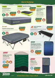Tentworld catalogue week 41 Page 6: Slumbermat 10 Twin Self Inflating Mattress €249,99, Oztrail Anywhere Queen Deluxe €249,99