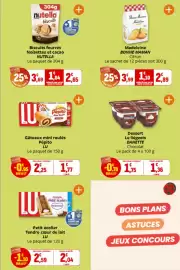 Catalogue Coccimarket page 14: BONNE MAMAN Madeleine €2,89, Nutella biscuits €2,65