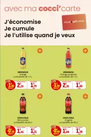 Catalogue Coccimarket page 22: Coca-Cola Zéro sucres €1,21, ORANGINA Orange €1,75