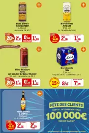 Catalogue Coccimarket page 23: GRIMBERGEN Bière blonde €1,80, 3 MONTS Bière blonde €1,96