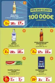 Catalogue Coccimarket page 26: ABSOLUT Vodka €18,85, JOHNNIE WALKER Whisky blended scotch €15,90