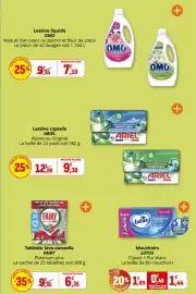 Catalogue Coccimarket page 28: FAIRY Tablette lave-vaisselle €6,35, OMO Lessive liquide €7,10