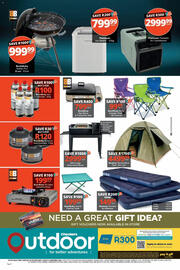 Checkers catalogue Page 2: BushBaby Gas Stove & Frying Pan Grill €799,99, BushBaby Tavola Folding Table €199,99