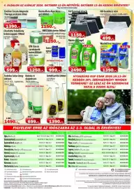 Vianni Drogéria akciós újság hét 41 Oldal 4: Sírkő-tisztító spray €1.390,00, Maxin mosógél €2.490,00