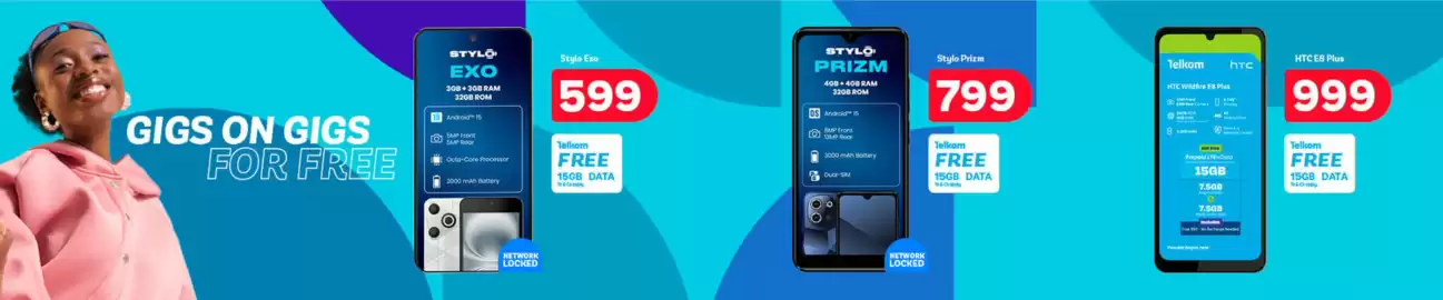 PEP catalogue Page 5: Stylo - exo €599,00, Htc - wildfire e8 plus €999,00