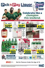 Pick n Pay Liquor catalogue Page 1: Redo's - spirit coolers €200,00, Drostdy hof - adelpracht late harvest or claret €44,99