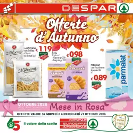 Volantino Despar Pagina 1: 1912 DESPARA Offerte Autunno Molisana 1,19 FILIERA GRANO DECORTIC TRAFILAT INTEGRAT LA MOLISANA