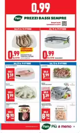 Volantino Pam Pagina 11: Polpo decongelato €1,99, Orata Tesori dell'Arca €1,39
