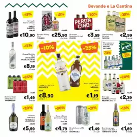 Volantino Unes Pagina 15: Birra strong lager doppio malto TENNENT'S SUPER €1,59, Birra Extreme o I.P.L BAVARIA 8.6 €1,49