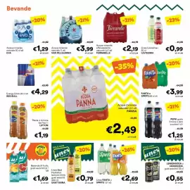 Volantino Unes Pagina 16: Linea FANTA o SPRITE €2,69, Acqua minerale effervescente naturale FERRARELLE €2,19