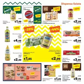 Volantino Unes Pagina 17: Tonno in olio d'oliva Consorcio €4,65, Carciofini tagliati sottolio POLLI €2,29
