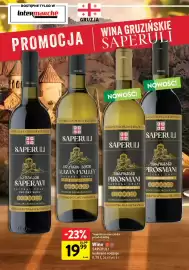 Intermarche gazetka Strona 14: Wino białe Saperuli Pirosmani €19,99, Wino czerwone Saperuli Alazani Valley €19,99