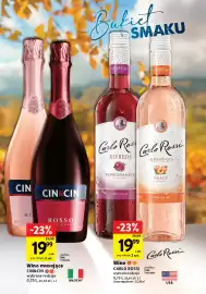 Intermarche gazetka Strona 17: Wino musujące Cin & Cin Rosso €19,99, Wino białe Carlo Rossi Refresh Peach €19,99