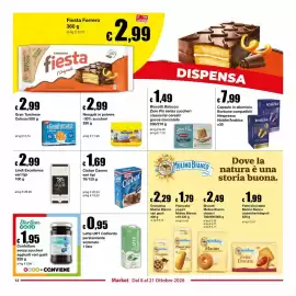Volantino Sì con te Market Pagina 12: Latte UHT Colfiorito parzialmente scremato €0,95, Biscotti Balocco Zero Più €1,49