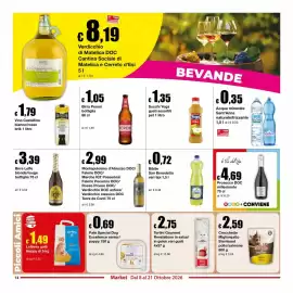 Volantino Sì con te Market Pagina 14: Succhi Yoga Pera €1,35, Terre de Conti €2,99