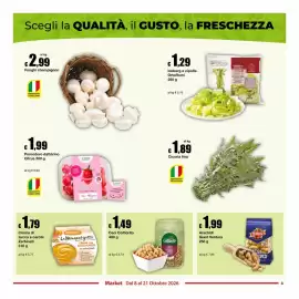 Volantino Sì con te Market Pagina 3: Ceci Colfiorito €1,49, Arachidi Giant Ventura €1,99