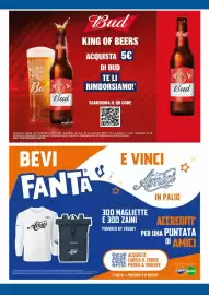 Volantino IperFamila Pagina 4: D EB Bud THL WARK Bus Bud AND SHATE-BURGH Bud KING OF BEERS ACQUISTA 5€ DI BUD TE LI