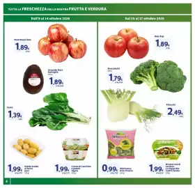 Volantino Sigma Pagina 8: Misticanza Orto Pronto €0,99, Crema di zucchine e patate Sigma €1,99