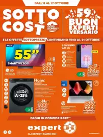 Volantino Expert Pagina 1: DALL' 8 AL 17 OTTOBRE SOTTO 59 COST DEGLI EXPERTI BUON EXPERTI VERSARIO E LE OFFERTE SOTTOPREZZO