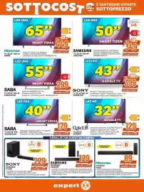 Volantino Expert Pagina 3: SOTTOCOST LED UHD Hisense TV LED 65" UHD 4K 65A69S SABA 6599 SMART VIDAA • Audio DTS Virtual X