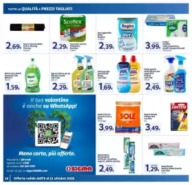 Volantino Sigma Superstore Pagina 18: Detergente pavimenti Smac €1,69, Detergente anticalcare per superfici Viakal €2,49