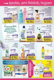 PlusMarket akciós újság Oldal 4: Flóraszept szórófejes konyhai zsiroló €950,00, Ultra viola mosógél €1.990,00