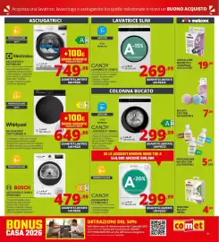 Volantino Comet Pagina 25: Candy lavatrice ey 27sb7-s €269,99, Whirlpool asciugatrice €649,99