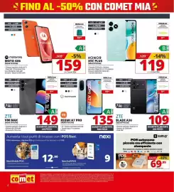 Volantino Comet Pagina 6: Honor X5c Plus Smartphone €119,00, POS autonomo sumup €69,99