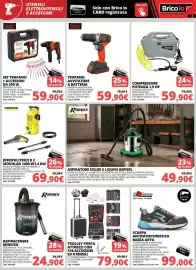 Volantino Brico Io Pagina 8: Trapano avvitatore a batteria Black+Decker €59,90, Aspiracenere Minicen Ribimex €24,90