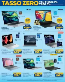 Volantino Euronics Bruno Pagina 15: Acer Aspire Go 15 €499,99, ASUS Vivobook €399,99