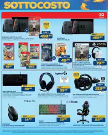 Volantino Euronics Bruno Pagina 20: G923 Volante Racing €219,99, Logitech G335 cuffia gaming €39,99
