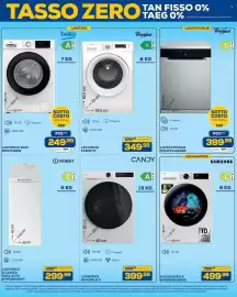 Volantino Euronics Bruno Pagina 27: Lavatrice slim Beko €249,99, Lavatrice a carica dall'alto Indesit €299,99