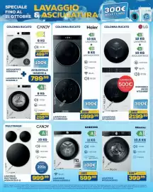 Volantino Euronics Bruno Pagina 30: Samsung Lavatrice WW11DG6B85LK €599,99, Lavatrice Hisense €399,99