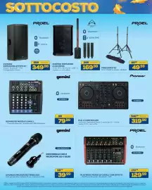 Volantino Euronics Bruno Pagina 34: Pioneer FLX-4 Controller €319,90, Gemini GEM08USB Mixer 8 Canali €79,99