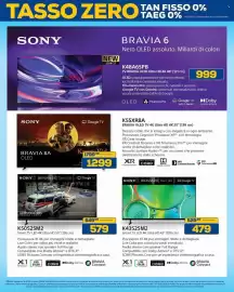 Volantino Euronics Bruno Pagina 35: Sony Smart TV LED 4K Ultra HD 50" €579,00, Sony Smart TV LED 4K Ultra HD 43" €479,00