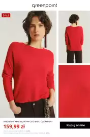 Greenpoint gazetka tydzień 41 Strona 7: Sweter w malinowym odcieniu czerwieni Greenpoint €159,99
