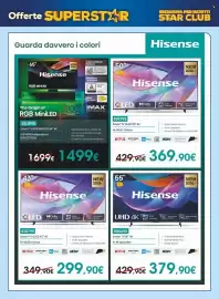 Volantino Euronics Pagina 16: Hisense Smart TV 55" 4K €379,90, Hisense Smart TV QLED 43" 4K €299,90
