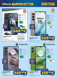 Volantino Euronics Pagina 20: Smartphone Motorola Moto G06 €159,90, Smartphone Redmi 15 €209,90