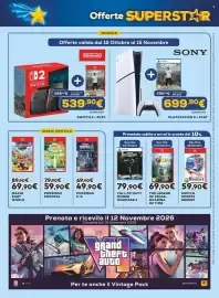 Volantino Euronics Pagina 23: The Legend of Zelda: Ocarina of Time €69,90, Call of Duty Modern Warfare 4 €79,90