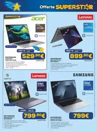 Volantino Euronics Pagina 25: Lenovo Notebook Ideapad Slim 3 €799,90, Samsung Notebook Galaxy Book 6 €799,00